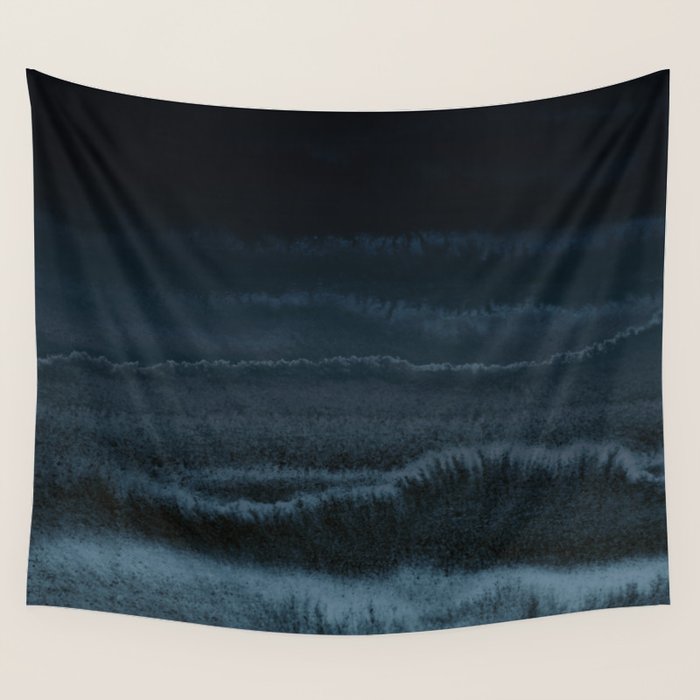 WITHIN THE TIDES NIGHT BEACH by Monika Strigel Wall Tapestry Gallery Image 4