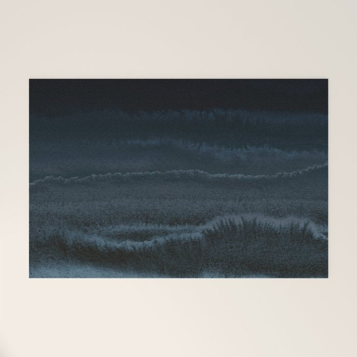WITHIN THE TIDES NIGHT BEACH by Monika Strigel Welcome Mat Gallery Image 1