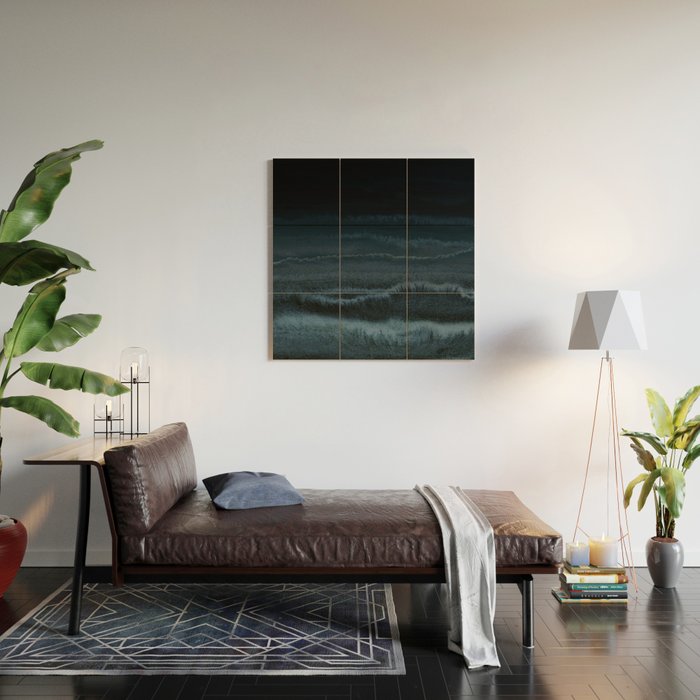 WITHIN THE TIDES NIGHT BEACH by Monika Strigel Wood Wall Art Gallery Image 2