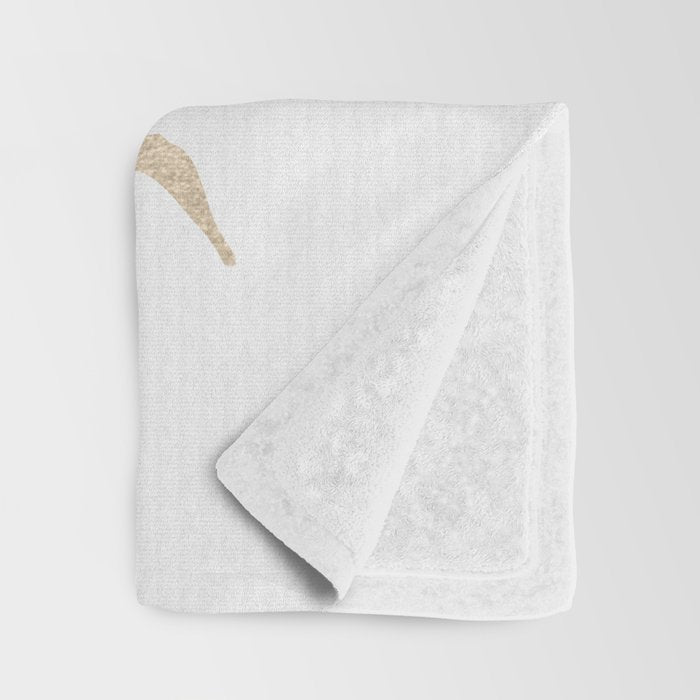 Adventure White Gold Mountains Throw Blanket Gallery Image 3