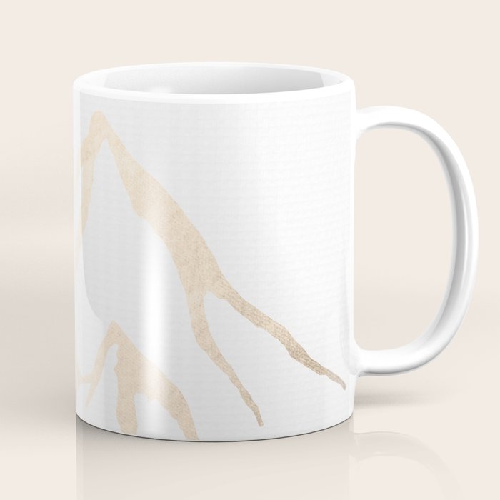 Adventure White Gold Mountains Coffee Mug Gallery Image 1