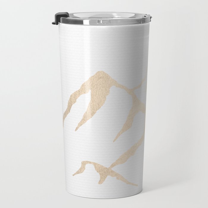 Adventure White Gold Mountains Travel Mug Gallery Image 3