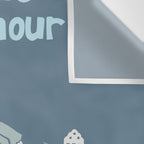 ma ville mon amour; City life collection blue teal  Wall Tapestry Gallery Image 3