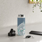 ma ville mon amour; City life collection blue teal  Water Bottle Gallery Image 4