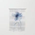 Blue Watercolor Poppies #2 Wall Hanging Gallery Image 1