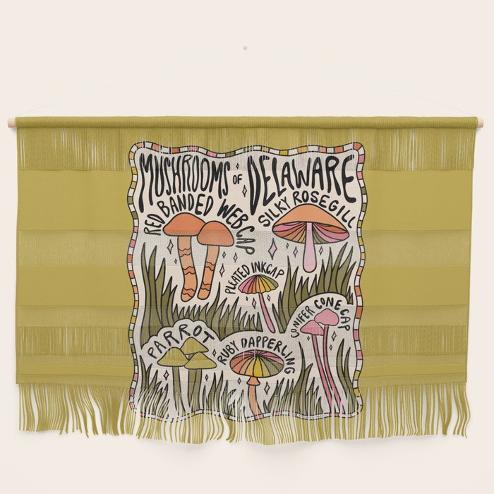 Mushrooms of Delaware Wall Hanging Gallery Image 1
