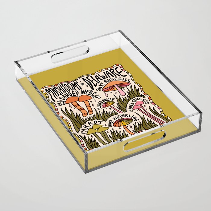 Mushrooms of Delaware Acrylic Tray Gallery Image 1