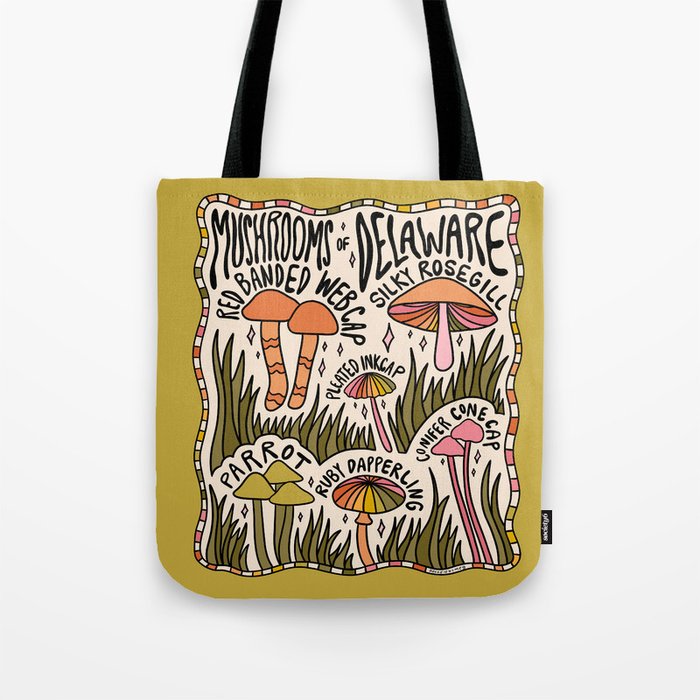 Mushrooms of Delaware Tote Bag Gallery Image 1