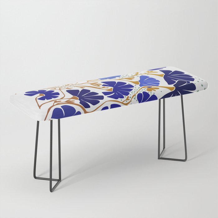 Klimts always blooming good mood bright blue Bench Gallery Image 1
