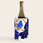 Klimts always blooming good mood bright blue Wine Chiller Gallery Image 3