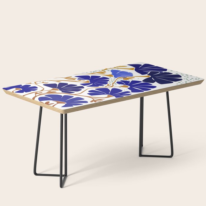 Klimts always blooming good mood bright blue Coffee Table Gallery Image 1
