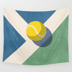 BALLS - Tennis - Hard Court - II Wall Tapestry Gallery Image 4