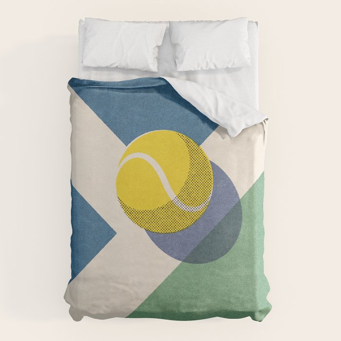 BALLS - Tennis - Hard Court - II Duvet Cover Gallery Image 1
