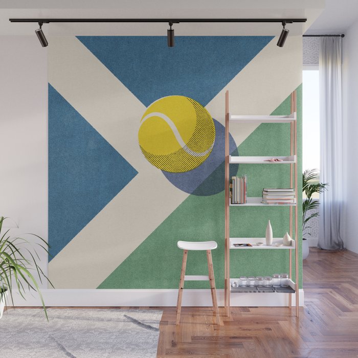 BALLS - Tennis - Hard Court - II Wall Mural Gallery Image 1
