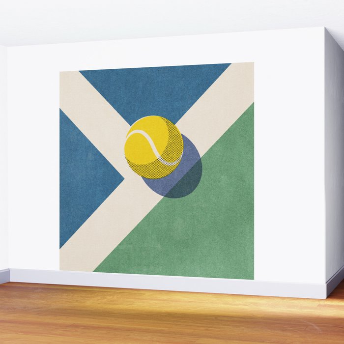 BALLS - Tennis - Hard Court - II Wall Mural Gallery Image 2