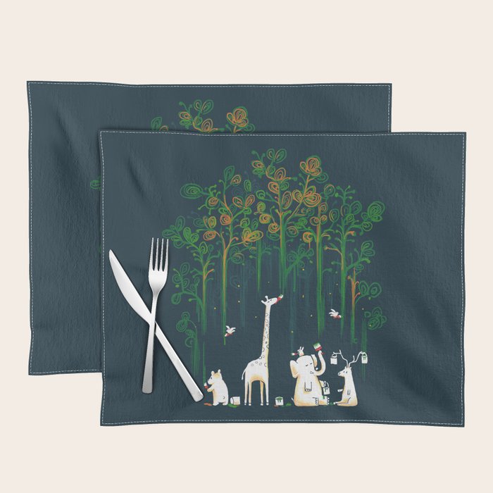 Re-paint the Forest Placemat Gallery Image 1