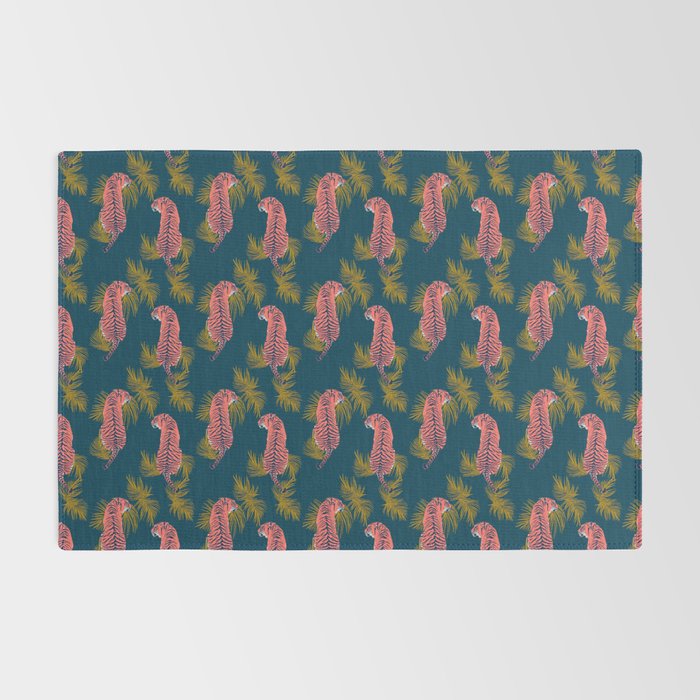 Paisley Tiger - navy Rug Gallery Image 2