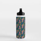 Paisley Tiger - navy Water Bottle Gallery Image 3