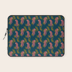 Paisley Tiger - navy Laptop Sleeve Gallery Image 1