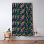 Paisley Tiger - navy Window Curtain Gallery Image 5