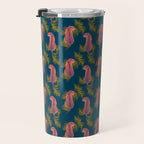 Paisley Tiger - navy Travel Mug Gallery Image 3