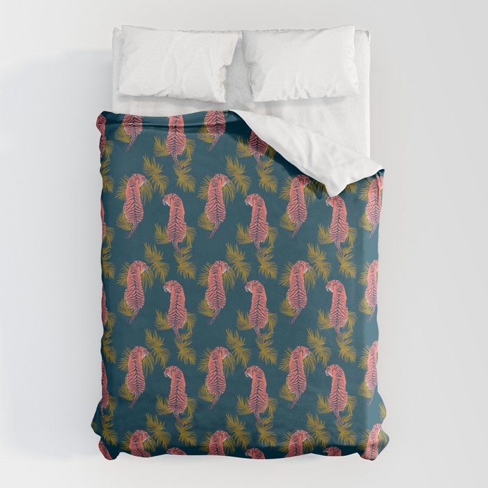 Paisley Tiger - navy Duvet Cover Gallery Image 6