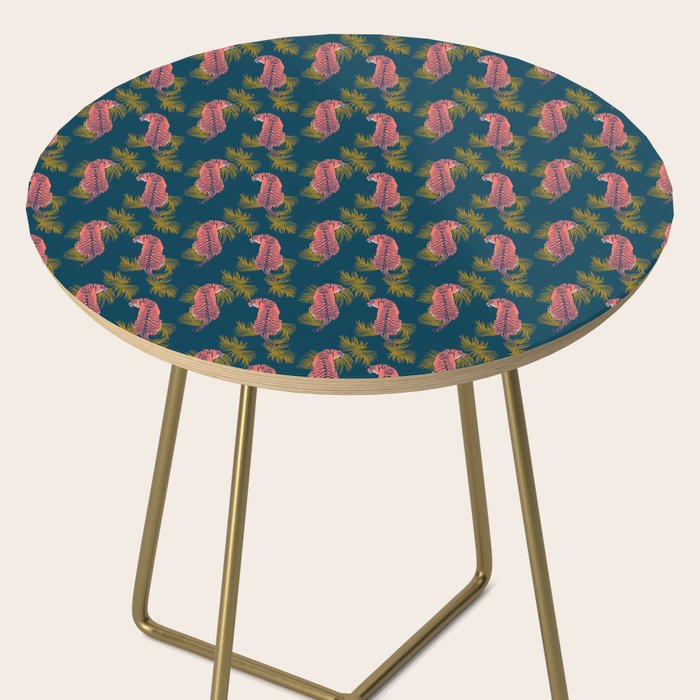 Paisley Tiger - navy Side Table Gallery Image 2