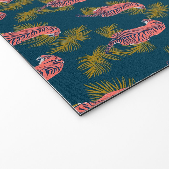 Paisley Tiger - navy Welcome Mat Gallery Image 2