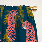 Paisley Tiger - navy Window Curtain Gallery Image 2