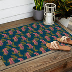 Paisley Tiger - navy Outdoor Rug Gallery Image 2