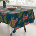 Paisley Tiger - navy Tablecloth Gallery Image 3