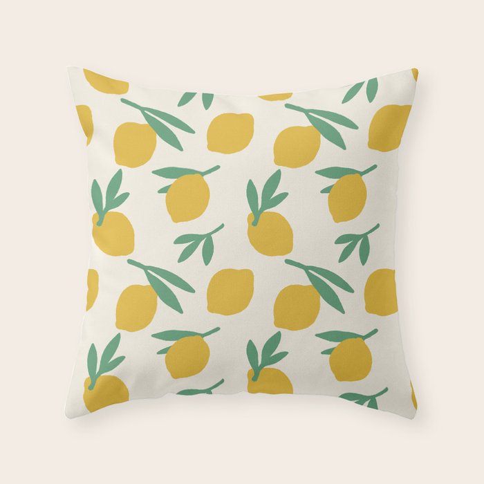 Citrus - Illustration Throw Pillow Gallery Image 6