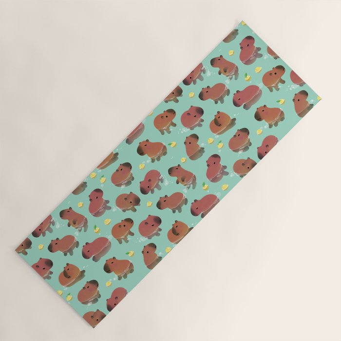 Capybath time Yoga Mat Gallery Image 1
