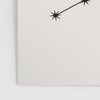 Virgo Zodiac Star Constellation Line Art White Poster Gallery Image 3