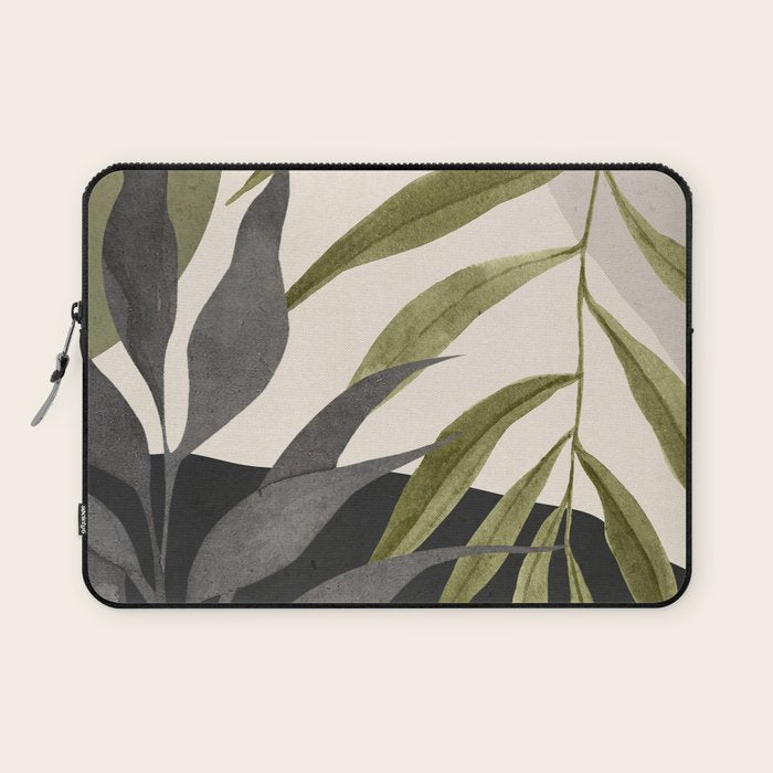 Abstract Art Tropical Leaves 92 Laptop Sleeve Gallery Image 1