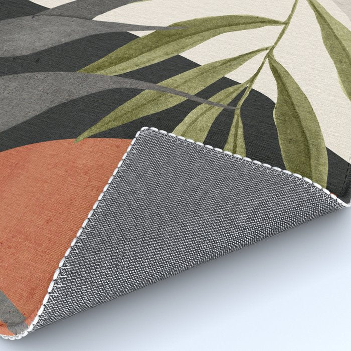 Abstract Art Tropical Leaves 92 Rug Gallery Image 4