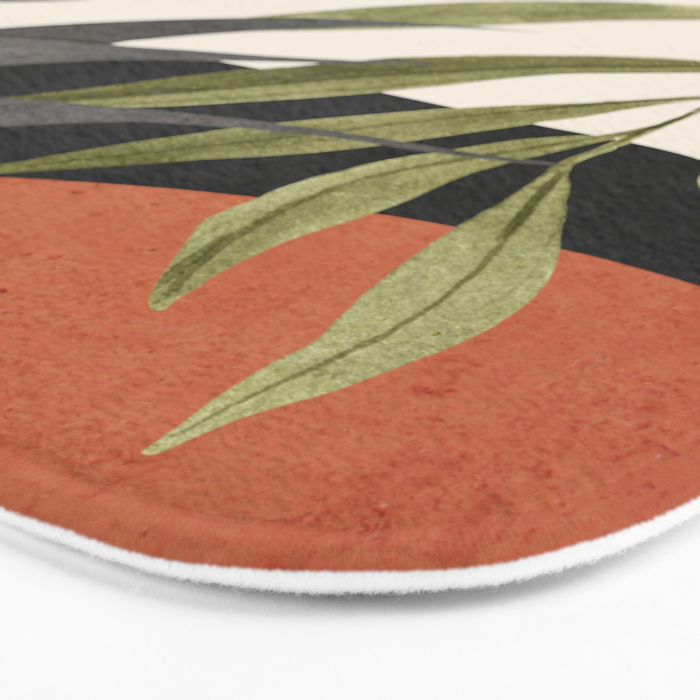 Abstract Art Tropical Leaves 92 Bath Mat Gallery Image 3
