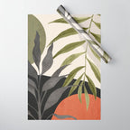 Abstract Art Tropical Leaves 92 Wrapping Paper Gallery Image 1
