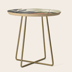 Abstract Art Tropical Leaves 92 Side Table Gallery Image 1
