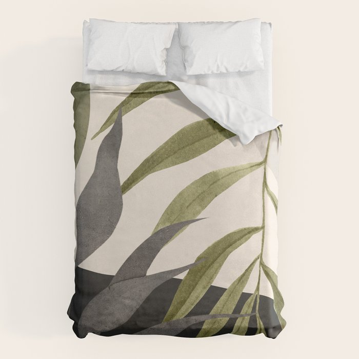Abstract Art Tropical Leaves 92 Duvet Cover Gallery Image 6