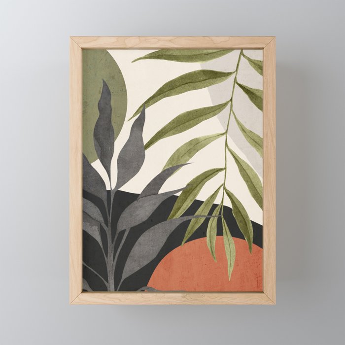 Abstract Art Tropical Leaves 92 Mini Art Print Gallery Image 1