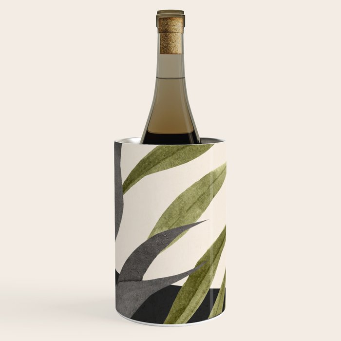 Abstract Art Tropical Leaves 92 Wine Chiller Gallery Image 1