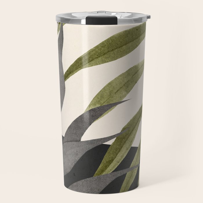 Abstract Art Tropical Leaves 92 Travel Mug Gallery Image 1