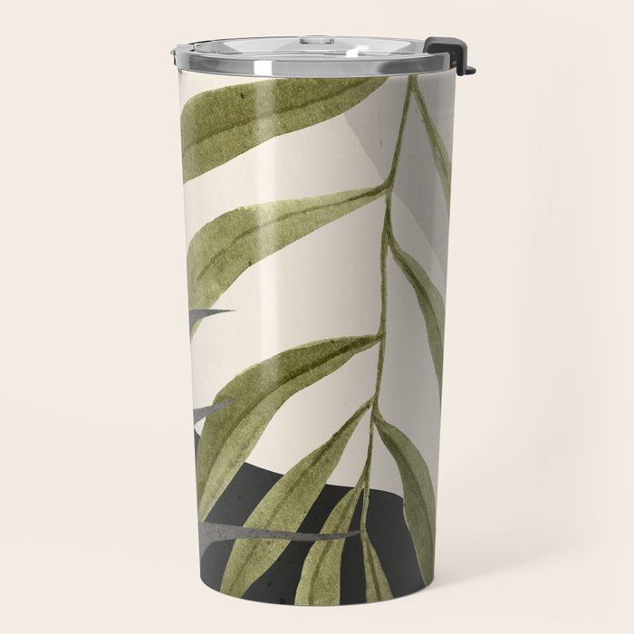 Abstract Art Tropical Leaves 92 Travel Mug Gallery Image 2