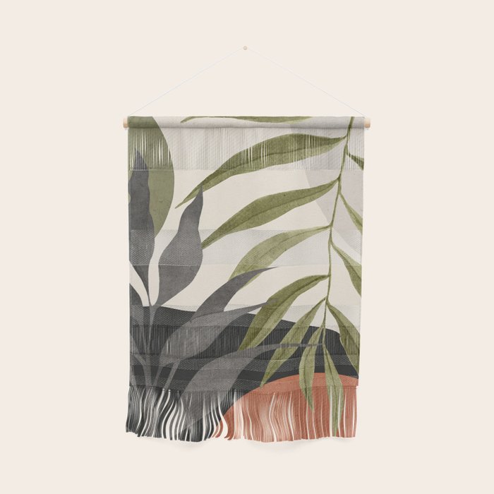 Abstract Art Tropical Leaves 92 Wall Hanging Gallery Image 1