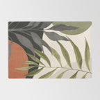 Abstract Art Tropical Leaves 92 Rug Gallery Image 2