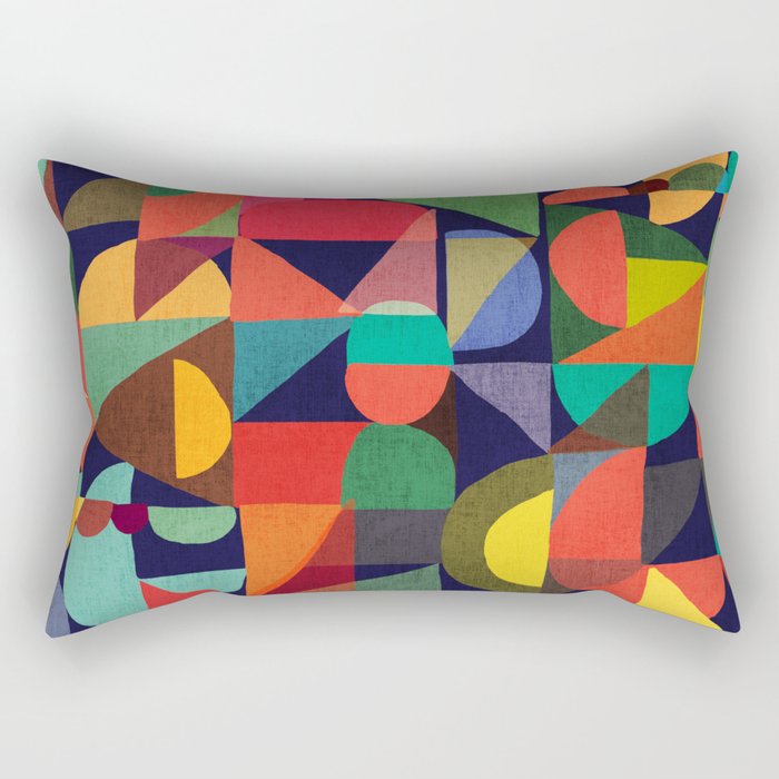 Color Blocks Rectangular Pillow Gallery Image 1