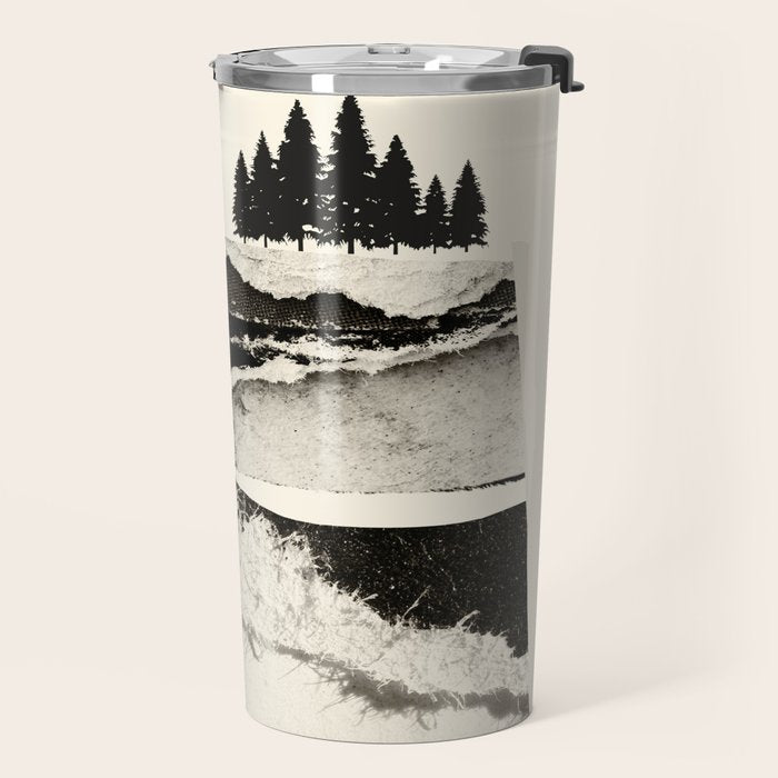 minimal collage/ Landscape Travel Mug Gallery Image 2