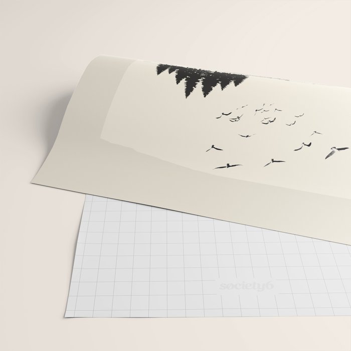 minimal collage/ Landscape Wrapping Paper Gallery Image 2