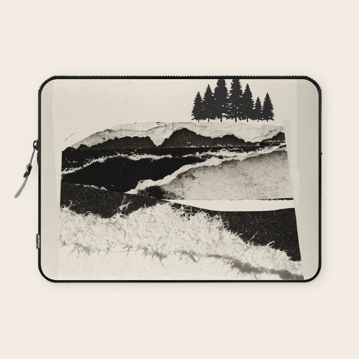 minimal collage/ Landscape Laptop Sleeve Gallery Image 1